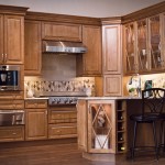 tu bep go tu nhien 19 150x150 Tủ bếp gỗ Laminate + Acrylic Mỹ chữ I có quầy Bar   CACNT01