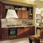 tu bep go tu nhien 3 150x150 Tủ bếp gỗ Laminate + Acrylic Mỹ chữ I có quầy Bar   CACNT01